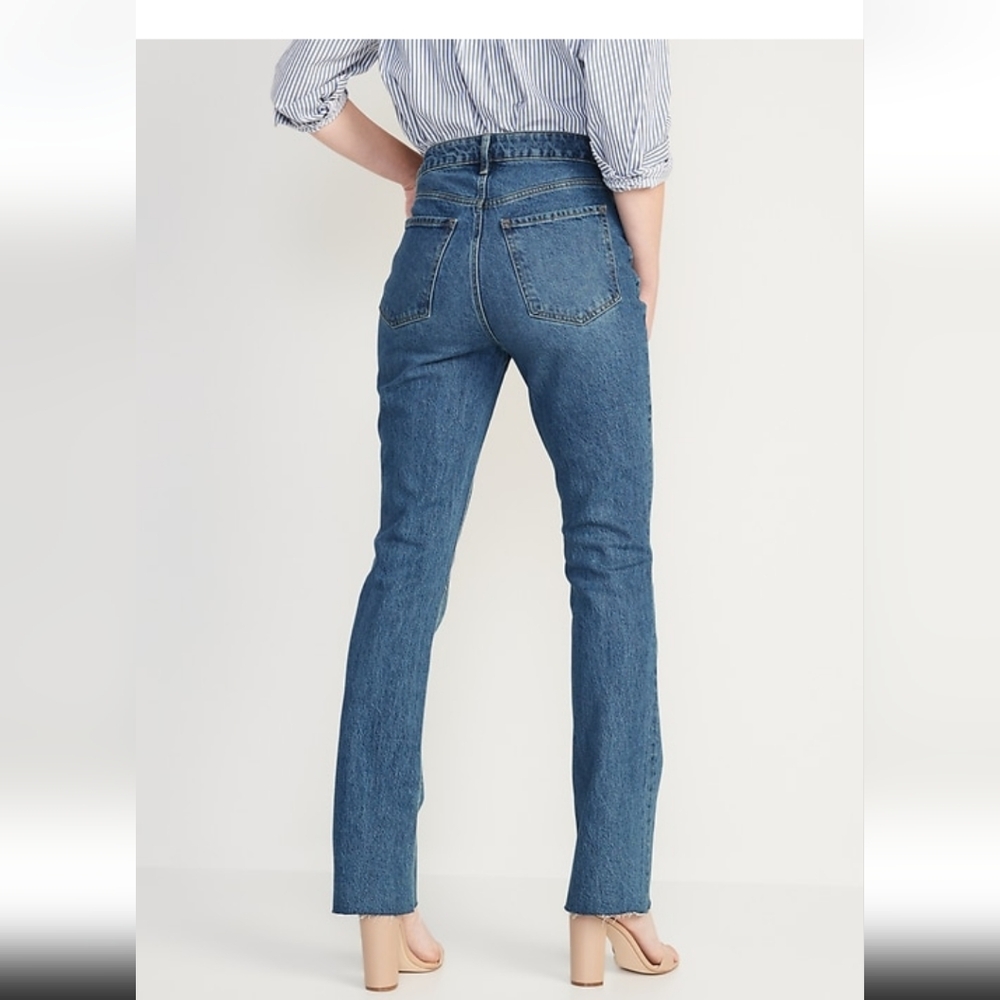 OLD NAVY EXTRA HIGH-WAISTED KICKER BOOT-CUT JEANS